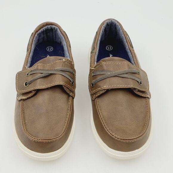 Boy's American Eagle Brown Boat Shoe, YOUTH Size 12, EUC - Picture 2 of 9